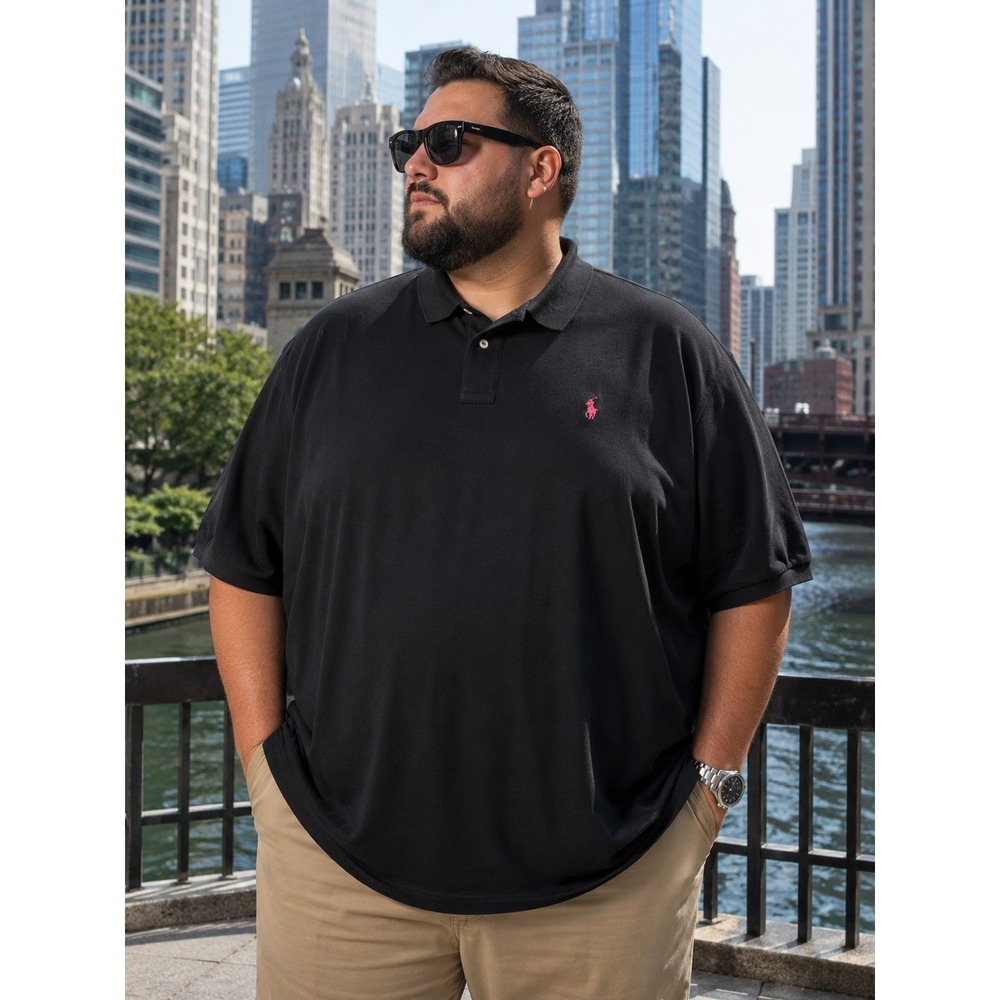 POLO RALPH LAUREN Men's 3XB Black Short‎ Sleeve Shirt -1759